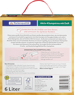 Katzenstreu Aktiv-Klumpstreu mit Aloe Vera Duft, Exquisit  Dein Bestes