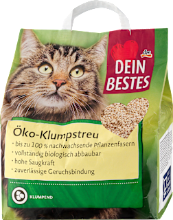 Katzenstreu, Ökoklumpstreu Dein Bestes