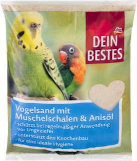 Kleintierstreu, Vogelsand mit Muschelgrit & Anisöl Dein Bestes