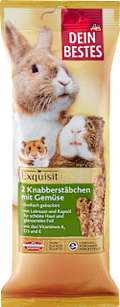 Nagersnack Knabberstäbchen mit Gemüse, Exquisit Dein Bestes