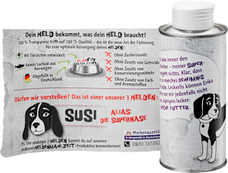 Nahrungsergänzung Hund pures Lachsöl, Heldenmahlzeit Dein Bestes