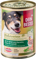 Nassfutter Hund 60% Wild mit Karotten, Naturverliebt Dein Bestes