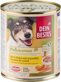 Nassfutter Hund mit 60% Huhn mit Kartoffeln, Naturverliebt Dein Bestes