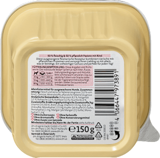 Nassfutter Hund mit Rind, Naturverliebt Flexitarisch Dein Bestes