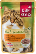 Nassfutter Katze 60 % Huhn mit Filet, Naturverliebt Dein Bestes
