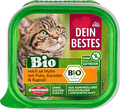 Nassfutter Katze Bio reich an Huhn mit Pute, Karotte & Rapsöl Dein Bestes