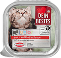 Nassfutter Katze Kitten reich an Rind in Sauce, Junior Dein Bestes