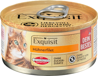 Nassfutter Katze mit Hühnerfilet, Exquisit Dein Bestes