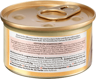 Nassfutter Katze Mousse reich an Huhn, Himmlisch Dein Bestes