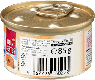 Nassfutter Katze reich an Geflügel, Mousse mit Saucenherz Dein Bestes