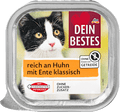 Nassfutter Katze reich an Huhn mit Ente Dein Bestes