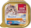 Nassfutter Katze reich an Huhn mit Milchkern, Himmlisch Dein Bestes