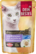 Nassfutter Katze reich an Lachs, Sternenküche  Dein Bestes
