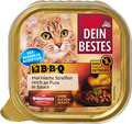 Nassfutter Katze reich an Pute, BBQ Dein Bestes