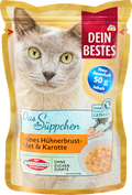 Nassfutter Katze, Suppe mit Hühnerbrustfilet & Karotte, das Süppchen Dein Bestes