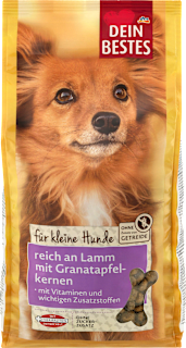 Trockenfutter Hund mit Lamm & Granatapfelkernen, für kleine Hunde Dein Bestes
