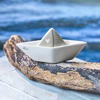 Keramikschiffchen "Ahoi", beige Dekorieren & Einrichten