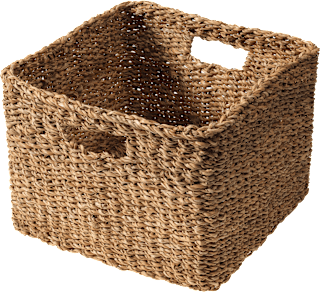 Korb Seegras Gr. XL (ca. 34x34x25cm) Dekorieren & Einrichten