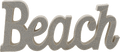 Schriftzug "Beach" mit Sand, beige Dekorieren & Einrichten