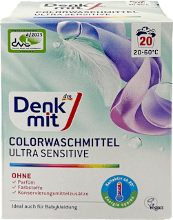 Colorwaschmittel Pulver Ultra Sensitiv Denkmit