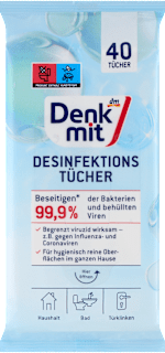 Desinfektionstücher für Flächen  Denkmit
