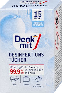 Desinfektionstücher, Reisegröße Denkmit