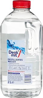 Destilliertes Wasser Denkmit