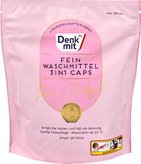 Feinwaschmittel Caps Pure Delight Denkmit