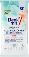 Feuchte Allzwecktücher Ultra Sensitiv Denkmit