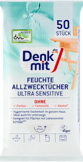 Feuchte Allzwecktücher Ultra Sensitiv Denkmit
