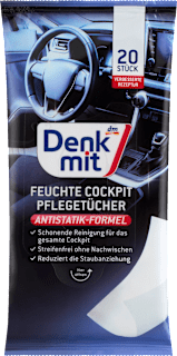 Feuchte Pflegetücher Cockpit Denkmit