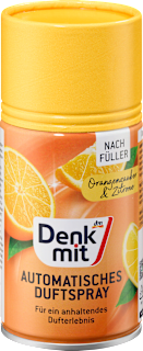 Lufterfrischer Automatisches Duftspray Orangenzauber & Zitrone Nachfüllpack Denkmit