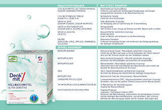 Vollwaschmittel Pulver Ultra Sensitive  Denkmit