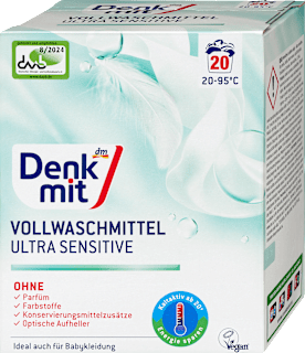 Vollwaschmittel Pulver Ultra Sensitive  Denkmit