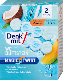 WC Duftstein Magic Twist Mango & Kokos Denkmit