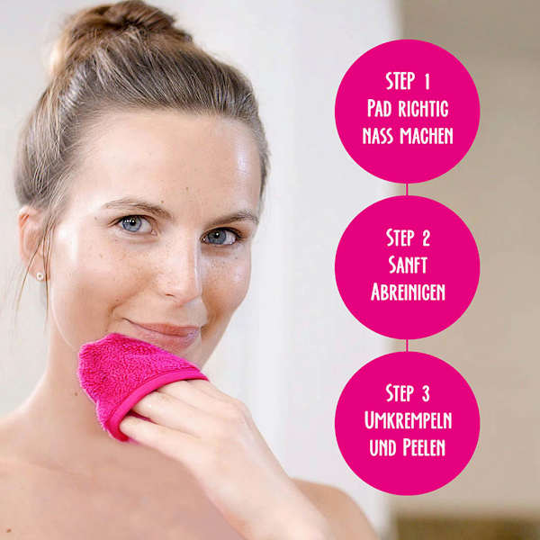 MakeUp Radierer Pad Pink  Der original MakeUp Radierer