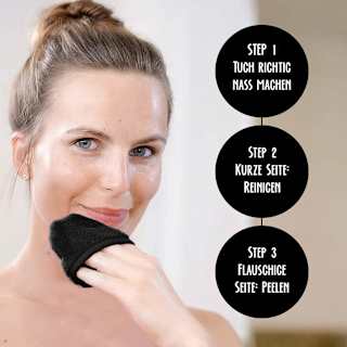 MakeUp Radierer Pad Schwarz  Der original MakeUp Radierer