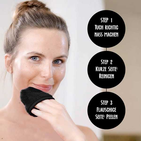 MakeUp Radierer Pad Schwarz  Der original MakeUp Radierer