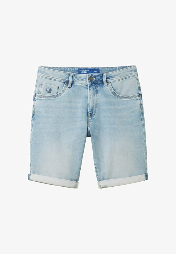 TOM TAILOR JOSH - Denim shorts - light stone wash denim