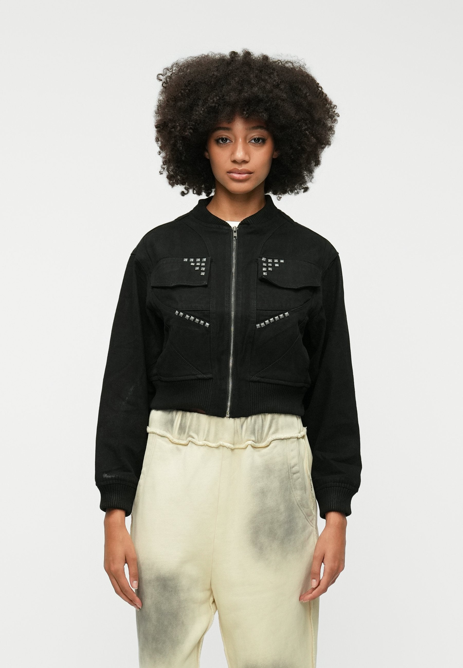 FAVELA CUTLINE CROPPED JACKET