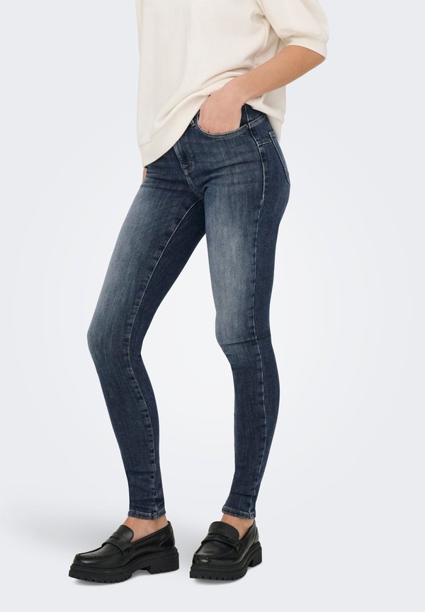 ONLY Skinny fit ONLPOWER Mid waist - Jeans Skinny Fit - special blue grey denim