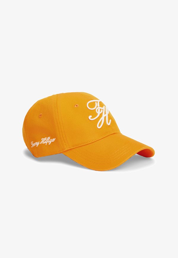 Tommy Hilfiger TH SCRIPT SOFT 6 PANEL CAP UNISEX - Cap - orange hype