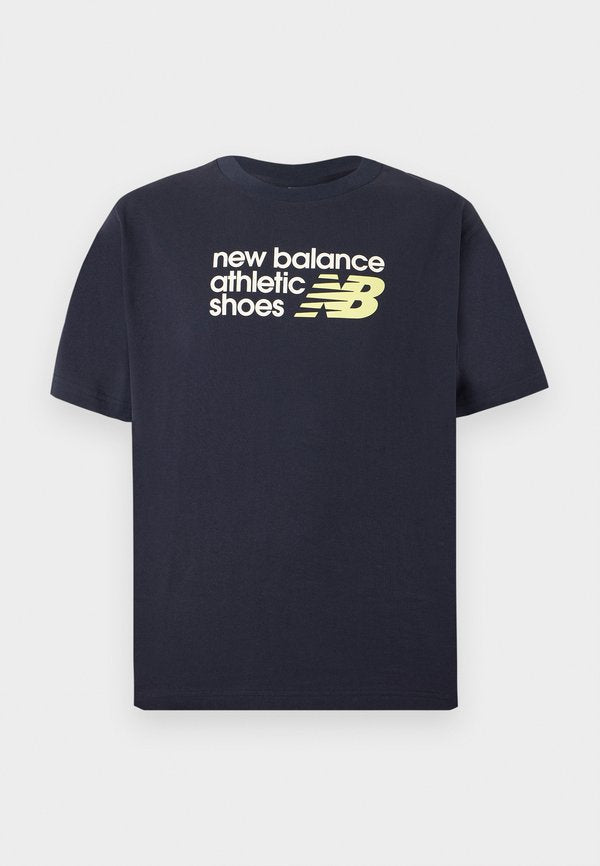 New Balance ATHLETICS PREMIUM RELAXED CHEST LOGO T-SHIRT - Print T-shirt - dark night