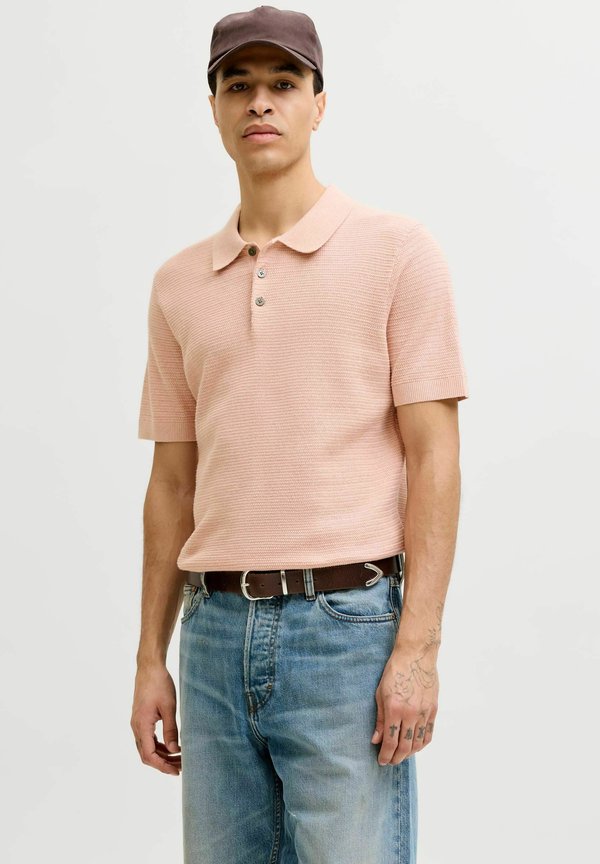 Jack & Jones JPRBLURILEY KNIT POLO SS SN - Polo shirt - misty rose
