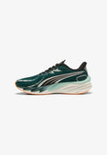 Puma VELOCITY NITRO 4 - Road running shoes - green terrainheat fire