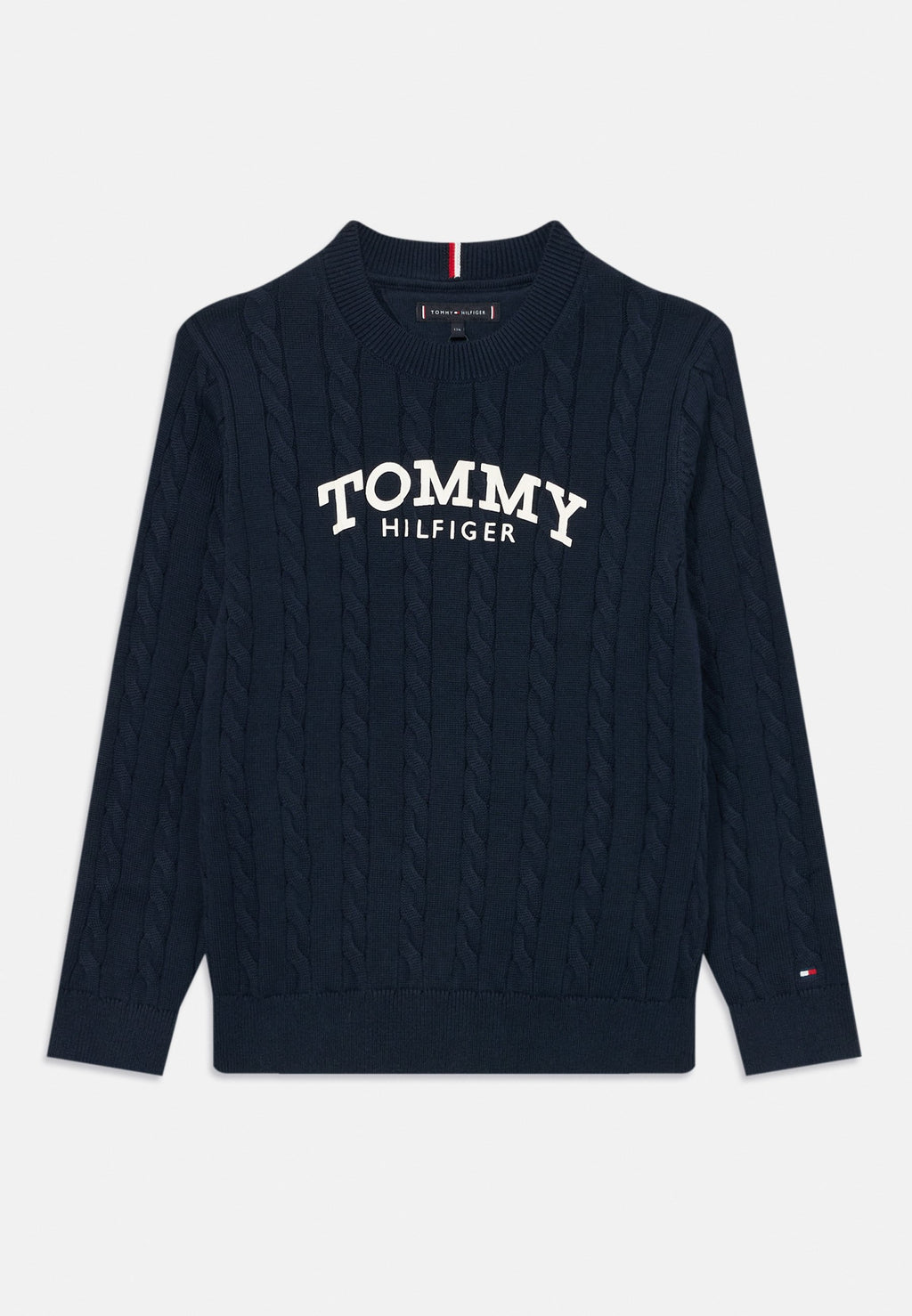 LOGO CABLE KNIT JUMPER Media 1