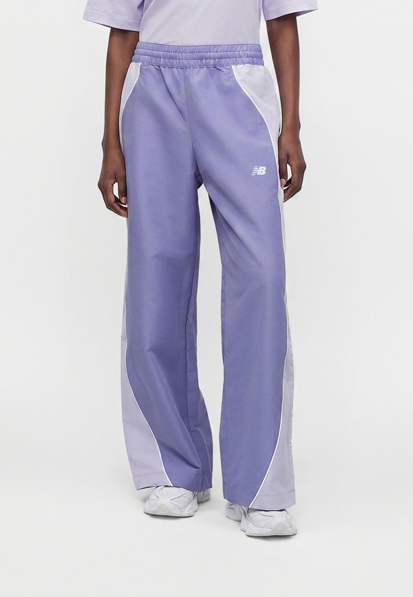 New Balance TRACKSIDE - Tracksuit bottoms - dark smoked violet