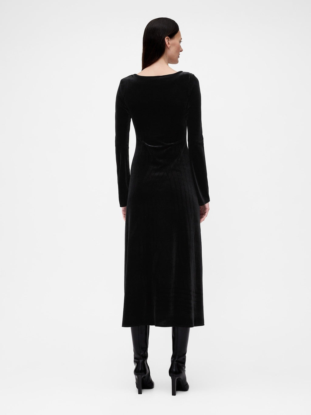GAP GAPSTUDIO VELVET MIDI DRESS