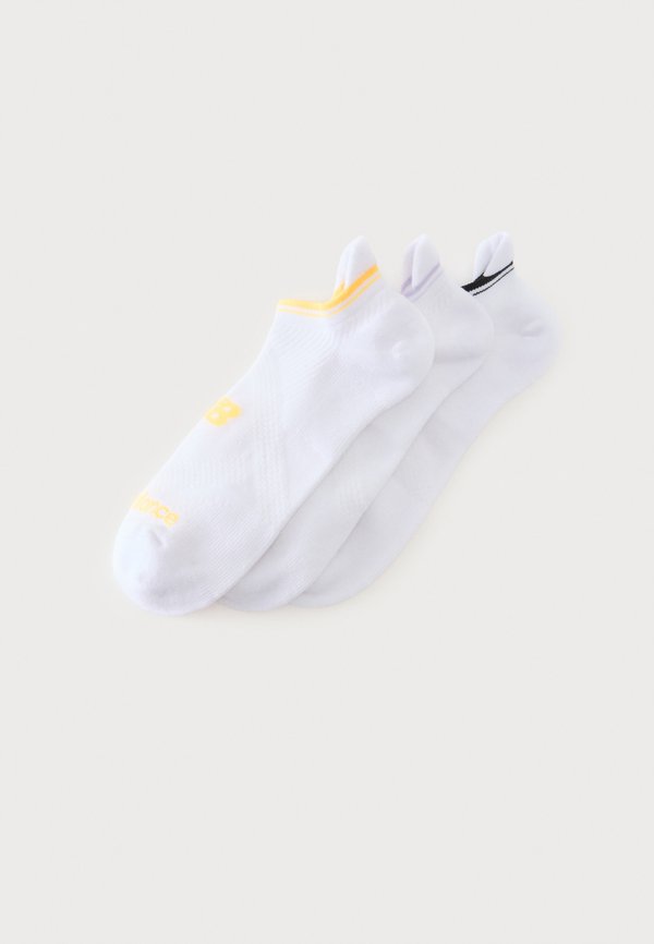 New Balance RUN REPREVE NO SHOW TAB SEASONAL UNISEX 3 PACK - Socks - white/multi-coloured