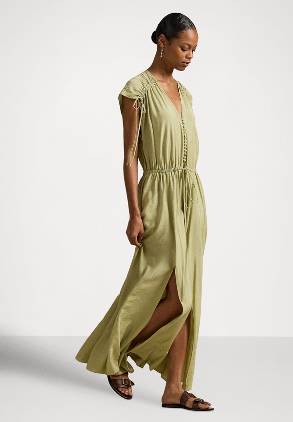 Polo Ralph Lauren TIE-SHOULDER CREPE DRESS